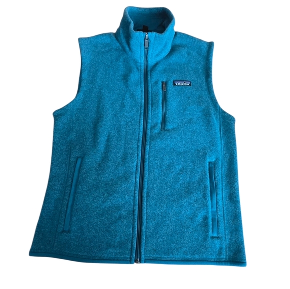 Men's Patagonia Better Sweater Zip Vest Underwater Blue Fleece Zip Sall Small - Picture 1 of 14